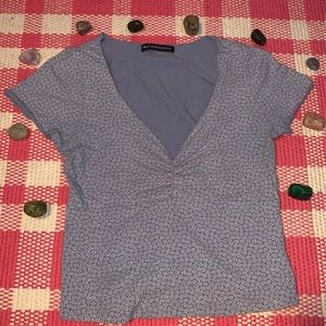 Brandy Melville blue floral top